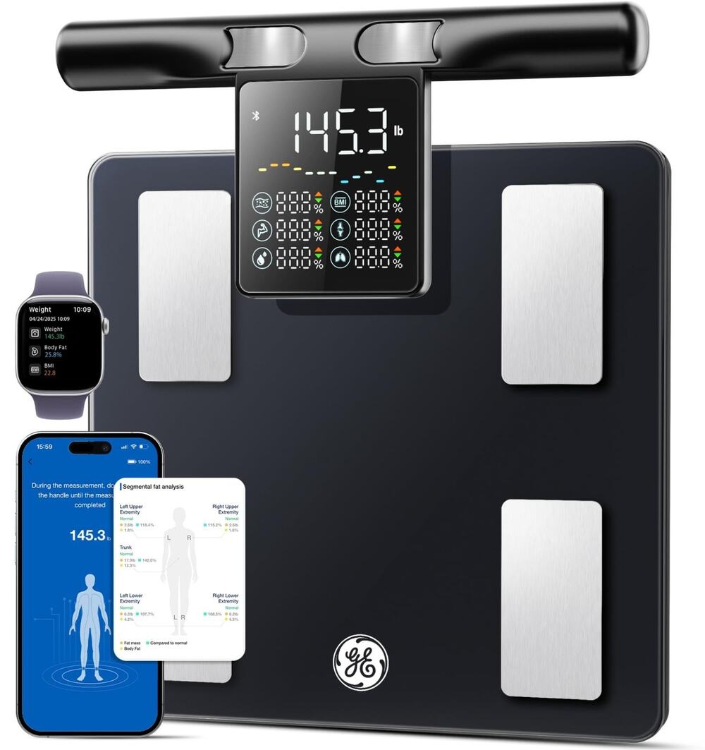 SMART Scale GE Weight: 8-Electrode Digital Scale for Weight Fat BMI Muscle Mass